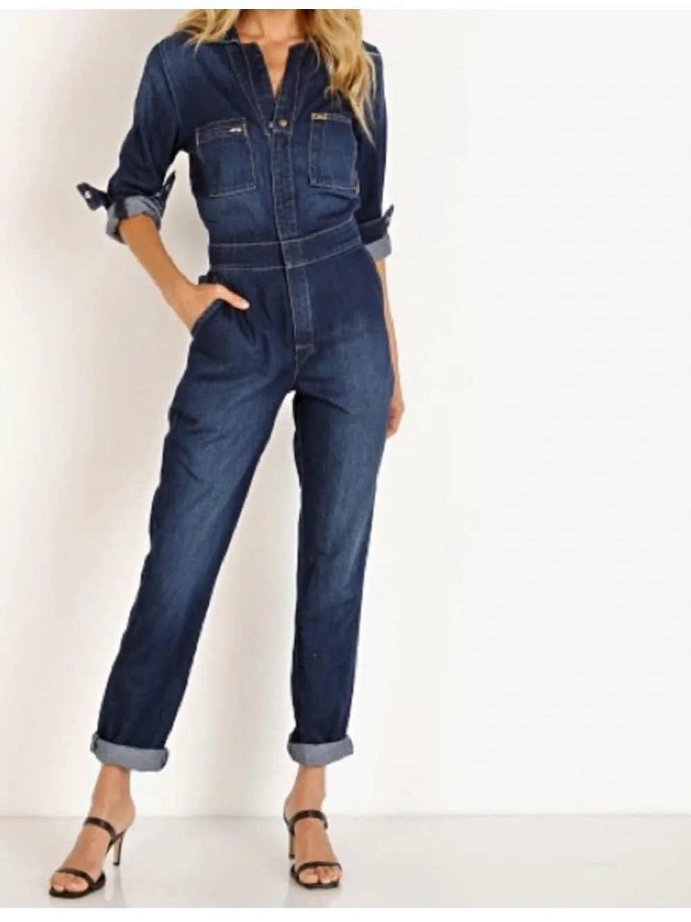 FREE PEOPLE x LEE Union‎ Alls / Coveralls | Pacific Blue |Style # 3534380 | XS